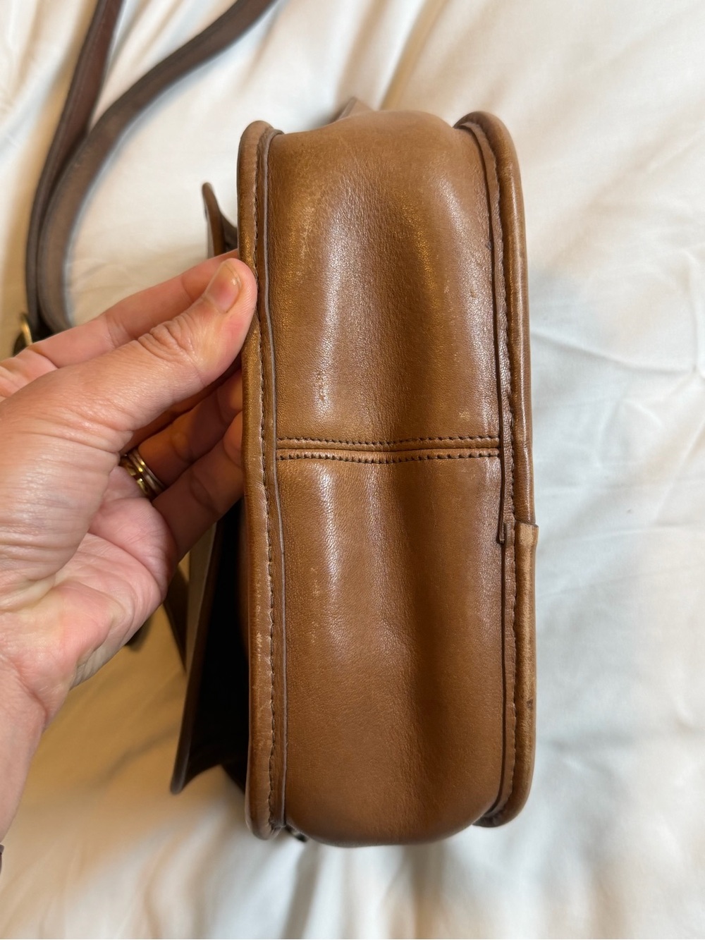 Vintage Coach Collegiate Bag in Putty - Picture 7 of 14